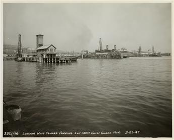 (NEW YORK--MARITIME CONSTRUCTION) Album entitled St. George Ferry Terminal, Staten Island with 110 professional photographs of the 69th